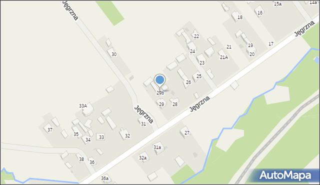 Jęgrzna, Jęgrzna, 29b, mapa Jęgrzna