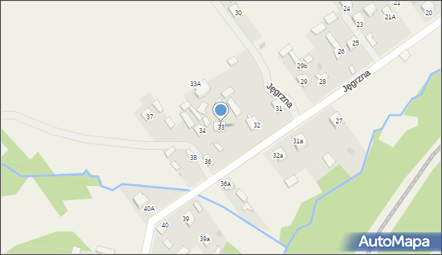 Jęgrzna, Jęgrzna, 33, mapa Jęgrzna