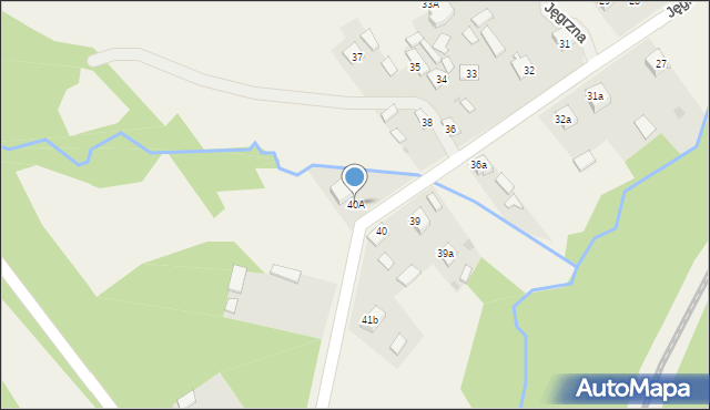 Jęgrzna, Jęgrzna, 40A, mapa Jęgrzna