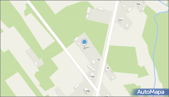 Jęgrzna, Jęgrzna, 43, mapa Jęgrzna