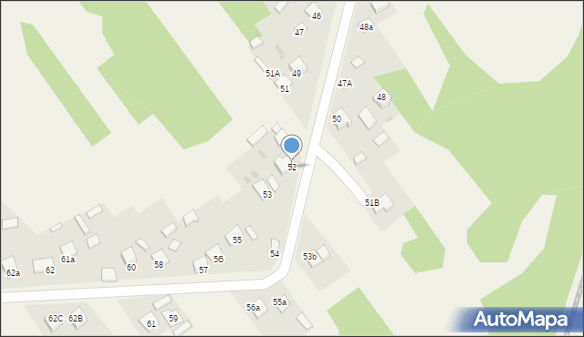 Jęgrzna, Jęgrzna, 52, mapa Jęgrzna