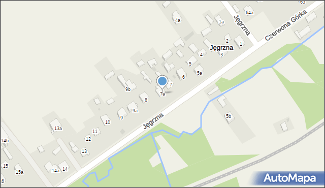 Jęgrzna, Jęgrzna, 7a, mapa Jęgrzna