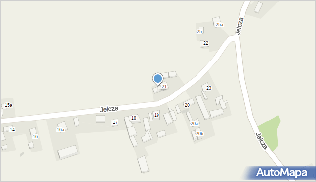 Jelcza, Jelcza, 21a, mapa Jelcza