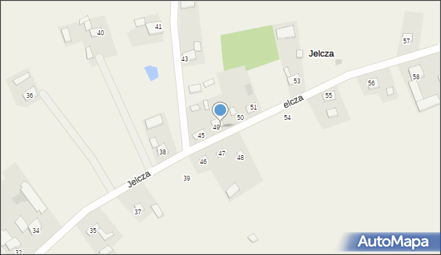 Jelcza, Jelcza, 49a, mapa Jelcza