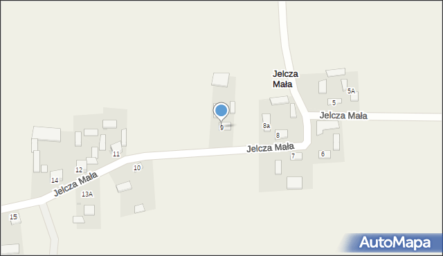 Jelcza Mała, Jelcza Mała, 9, mapa Jelcza Mała