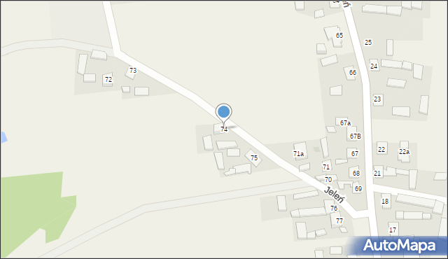 Jeleń, Jeleń, 74, mapa Jeleń