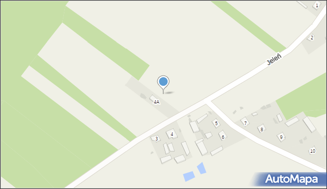 Jeleń, Jeleń, 4b, mapa Jeleń