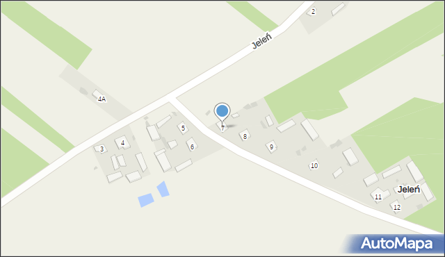 Jeleń, Jeleń, 7, mapa Jeleń