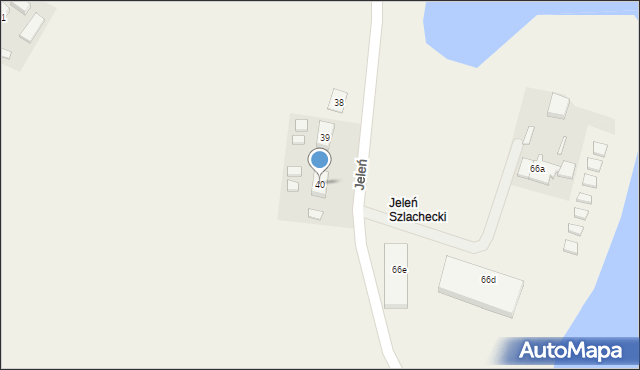 Jeleń, Jeleń, 40, mapa Jeleń