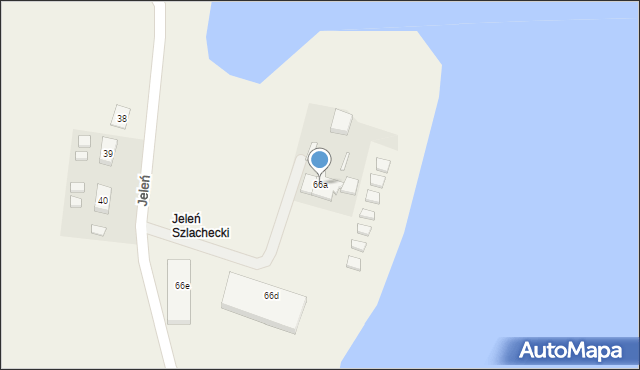 Jeleń, Jeleń, 66a, mapa Jeleń