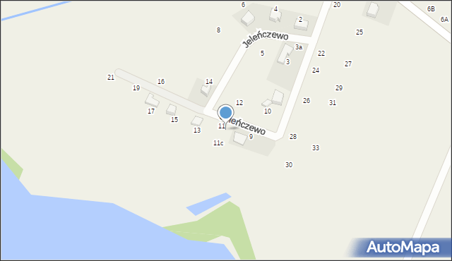 Jeleńczewo, Jeleńczewo, 11a, mapa Jeleńczewo