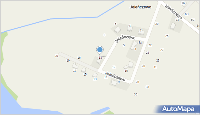 Jeleńczewo, Jeleńczewo, 14, mapa Jeleńczewo