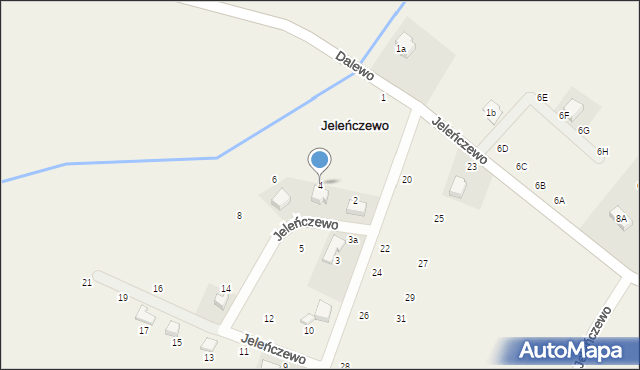 Jeleńczewo, Jeleńczewo, 4, mapa Jeleńczewo