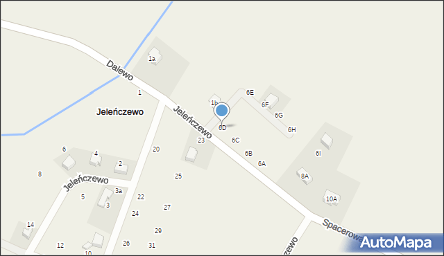 Jeleńczewo, Jeleńczewo, 6D, mapa Jeleńczewo