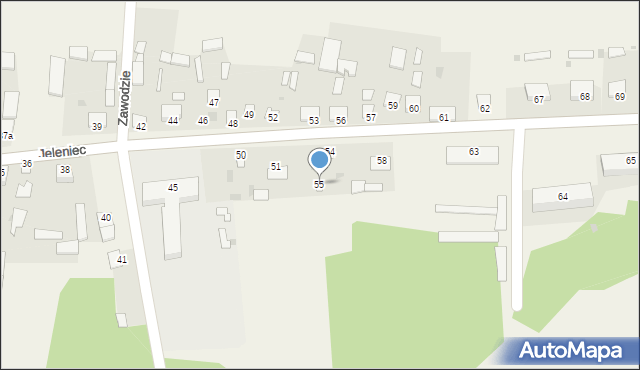 Jeleniec, Jeleniec, 55, mapa Jeleniec