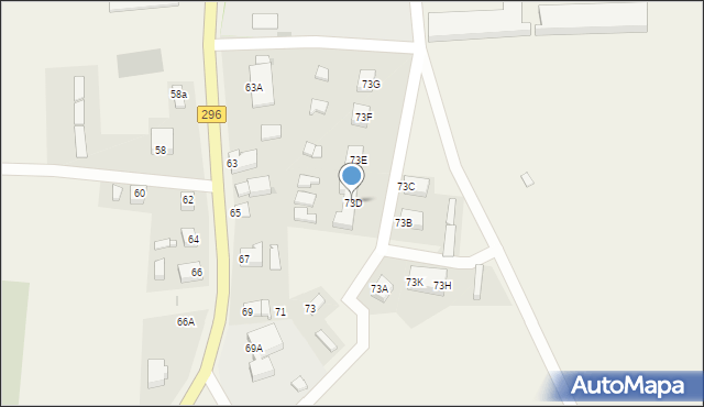 Jelenin, Jelenin, 73D, mapa Jelenin