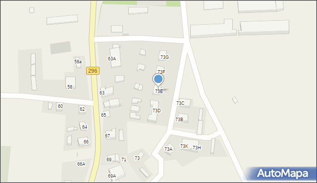 Jelenin, Jelenin, 73E, mapa Jelenin