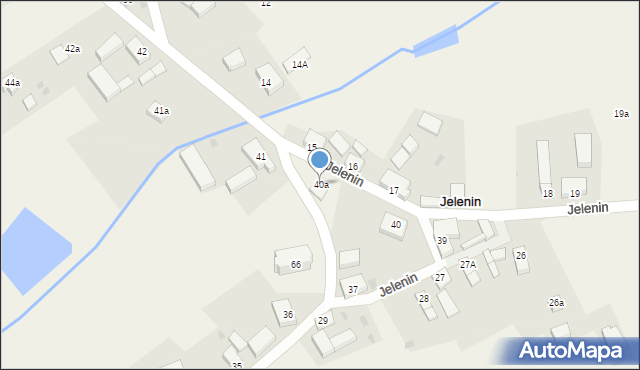 Jelenin, Jelenin, 40a, mapa Jelenin