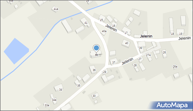 Jelenin, Jelenin, 66, mapa Jelenin