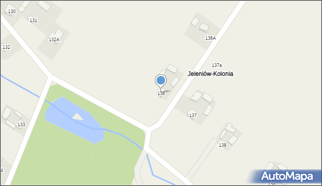 Jeleniów, Jeleniów, 136, mapa Jeleniów