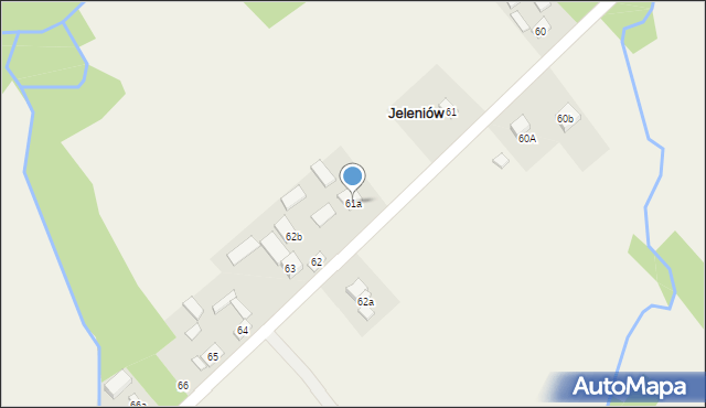 Jeleniów, Jeleniów, 61a, mapa Jeleniów