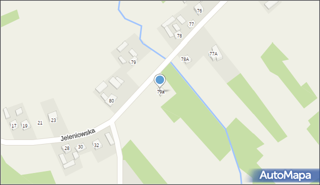 Jeleniów, Jeleniów, 79a, mapa Jeleniów
