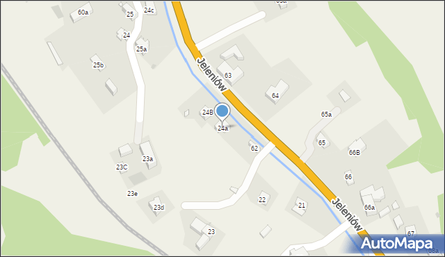 Jeleniów, Jeleniów, 24a, mapa Jeleniów