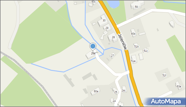 Jeleniów, Jeleniów, 29a, mapa Jeleniów