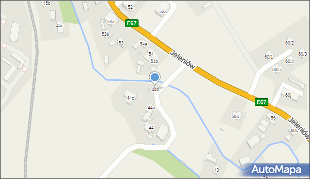 Jeleniów, Jeleniów, 44b, mapa Jeleniów