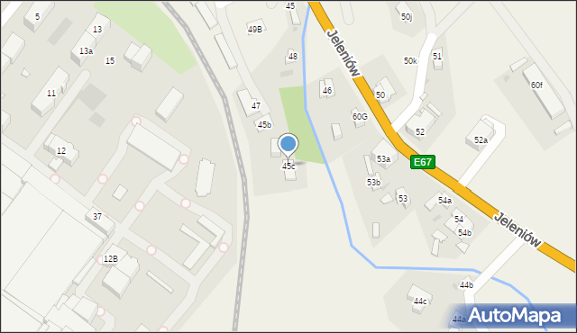 Jeleniów, Jeleniów, 45c, mapa Jeleniów