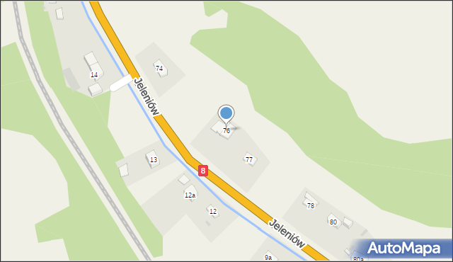 Jeleniów, Jeleniów, 76, mapa Jeleniów