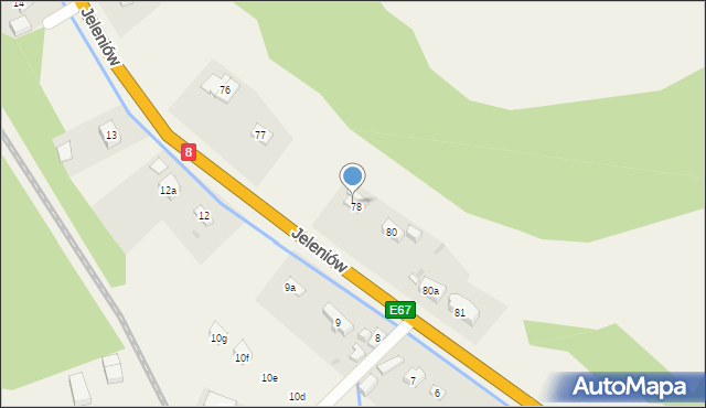Jeleniów, Jeleniów, 79, mapa Jeleniów