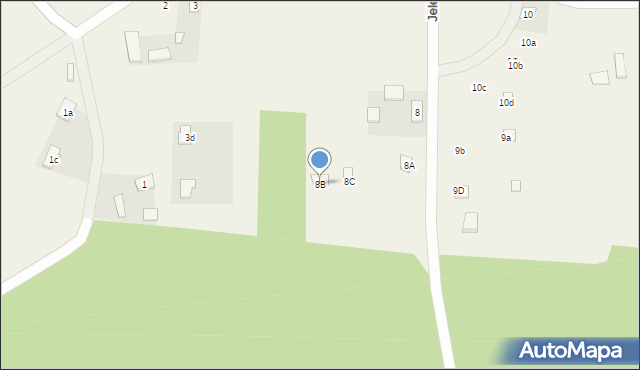 Jeleniowo, Jeleniowo, 8B, mapa Jeleniowo