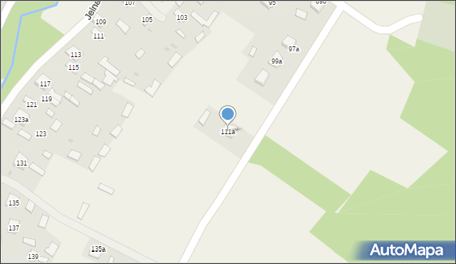 Jelna, Jelna, 111a, mapa Jelna