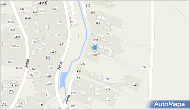 Jelna, Jelna, 161, mapa Jelna