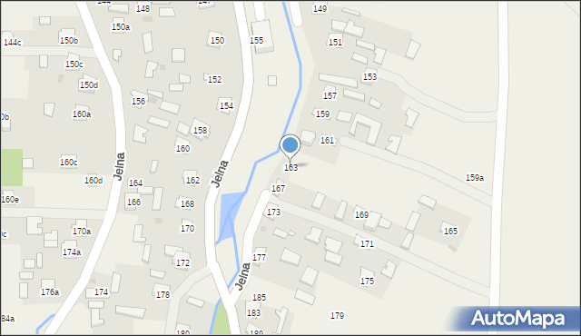 Jelna, Jelna, 163, mapa Jelna