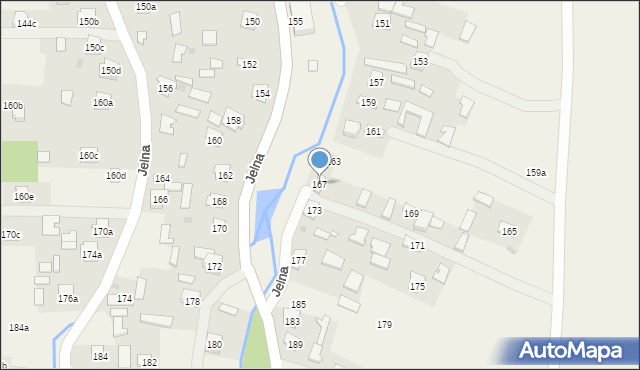 Jelna, Jelna, 167, mapa Jelna