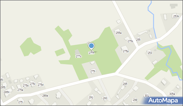 Jelna, Jelna, 277t, mapa Jelna