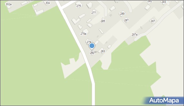 Jelna, Jelna, 281, mapa Jelna