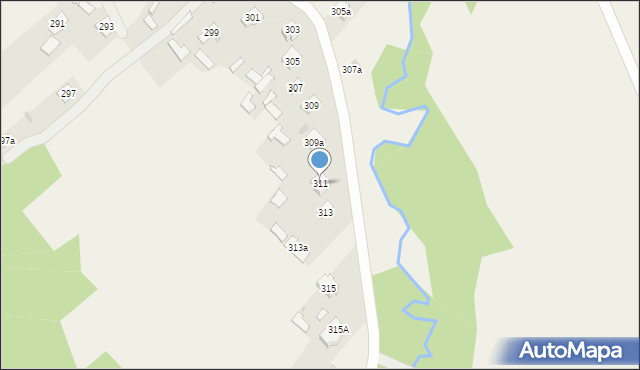 Jelna, Jelna, 311, mapa Jelna