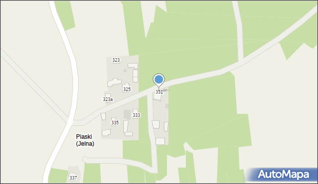 Jelna, Jelna, 331, mapa Jelna