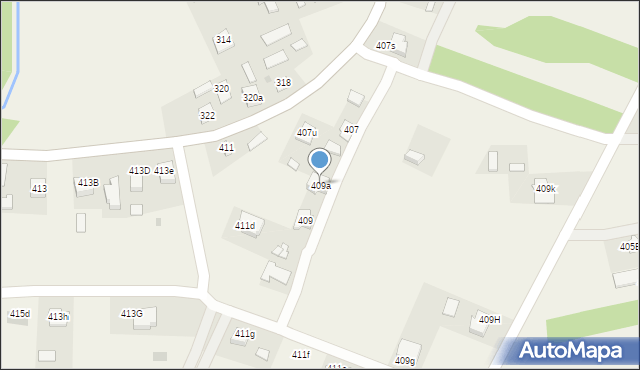 Jelna, Jelna, 409a, mapa Jelna