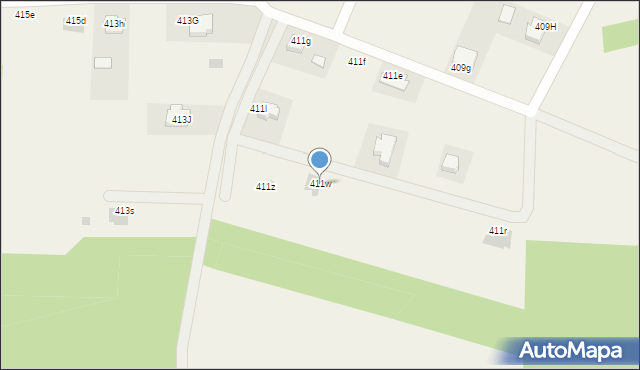 Jelna, Jelna, 411w, mapa Jelna