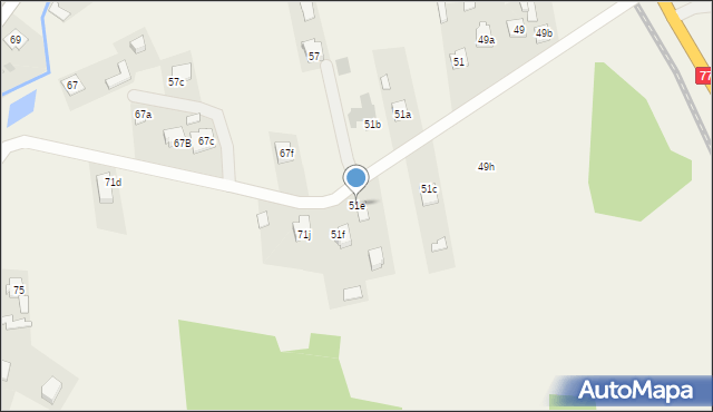 Jelna, Jelna, 51e, mapa Jelna