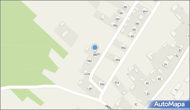 Jelna, Jelna, 98b, mapa Jelna
