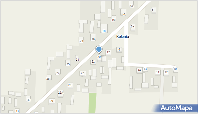 Jelnia, Jelnia, 20, mapa Jelnia