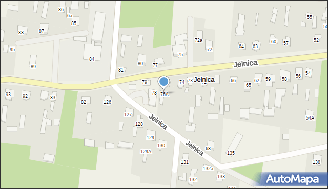 Jelnica, Jelnica, 76A, mapa Jelnica