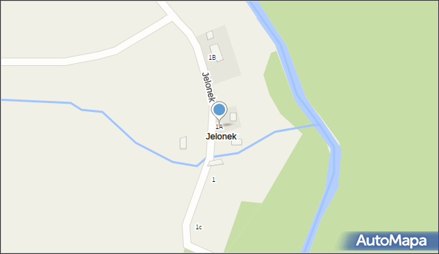 Jelonek, Jelonek, 1A, mapa Jelonek