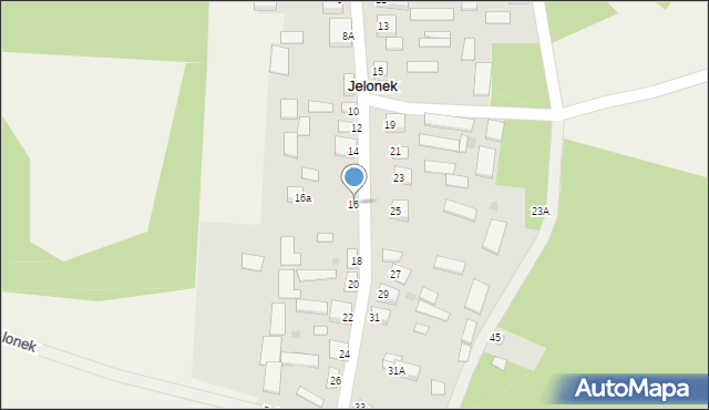 Jelonek, Jelonek, 16, mapa Jelonek