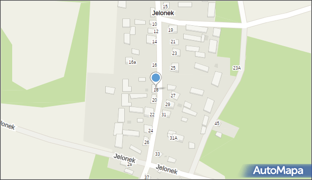 Jelonek, Jelonek, 18, mapa Jelonek